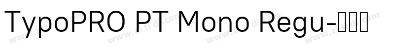 TypoPRO PT Mono Regu字体转换
